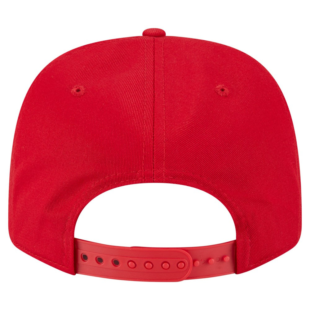 Los Angeles Angels Circle Patch 9SEVENTY Stretch-Snap Hat - Red | New Era