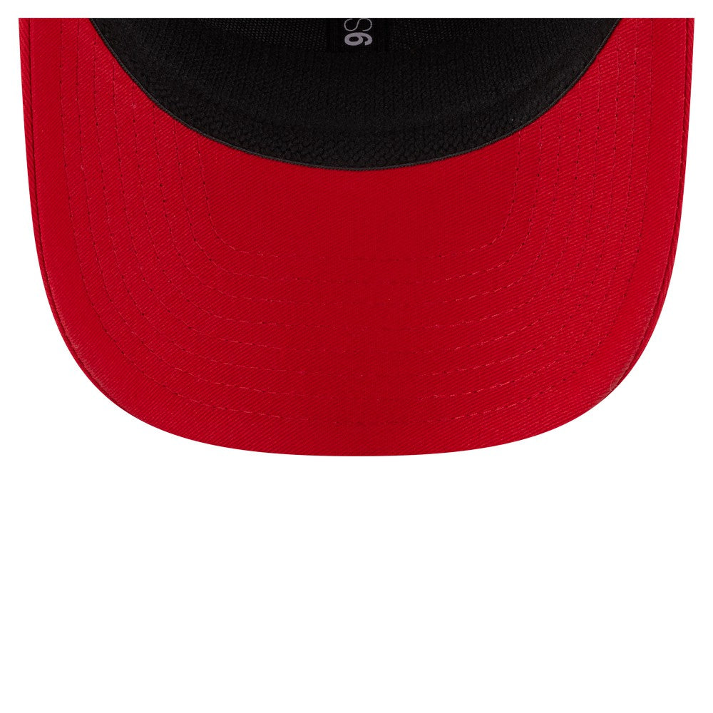 Los Angeles Angels Circle Patch 9SEVENTY Stretch-Snap Hat - Red | New Era