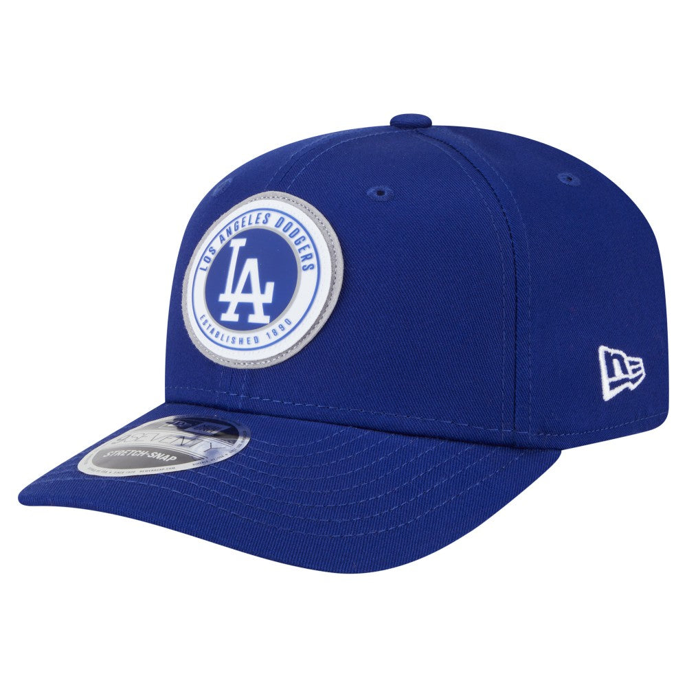 Los Angeles Dodgers Circle Patch 9SEVENTY Stretch-Snap Hat - Royal | New Era
