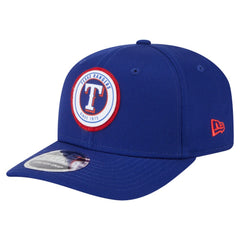 Texas Rangers Circle Patch 9SEVENTY Stretch-Snap Hat - Royal | New Era