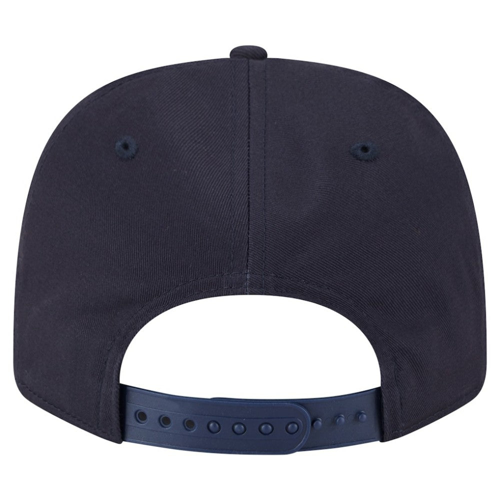 Atlanta Braves Circle Patch 9SEVENTY Stretch-Snap Hat - Navy | New Era