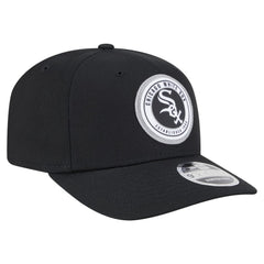Chicago White Sox Circle Patch 9SEVENTY Stretch-Snap Hat - Black | New Era