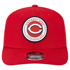 Cincinnati Reds Circle Patch 9SEVENTY Stretch-Snap Hat - Red | New Era