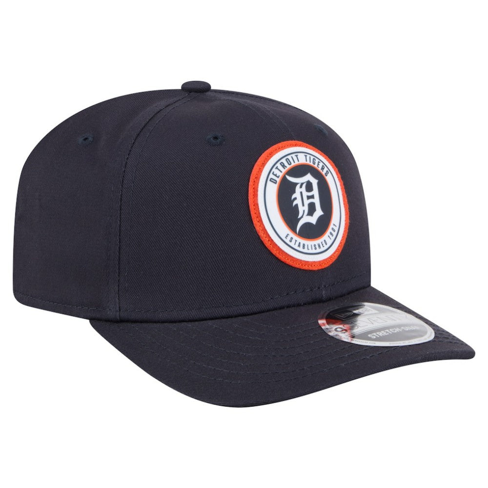 Detroit Tigers Circle Patch 9SEVENTY Stretch-Snap Hat - Navy | New Era