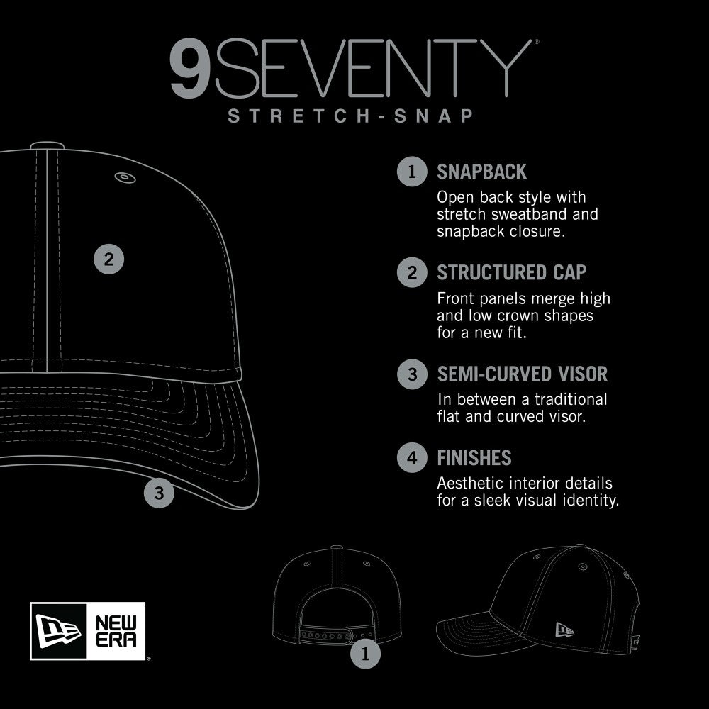 Kansas City Royals Circle Patch 9SEVENTY Stretch-Snap Hat - Royal | New Era