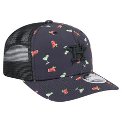 Houston Astros Adventure Drinks Pattern 9SEVENTY Stretch-Snap Hat - Black | New Era