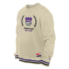Sacramento Kings Throwback Vintage Pullover Sweatshirt - White | New Era discount
