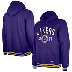 Los Angeles Lakers Throwback Vintage Pullover Hoodie - Purple | New Era outlet