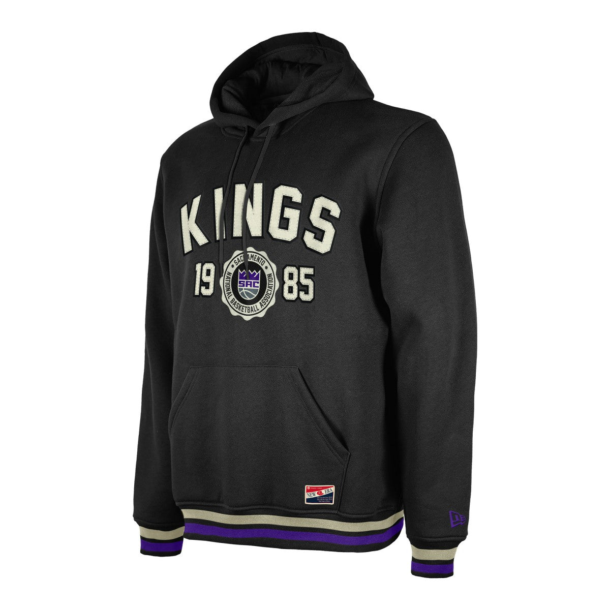 Sacramento Kings Throwback Vintage Pullover Hoodie - Black | New Era discount