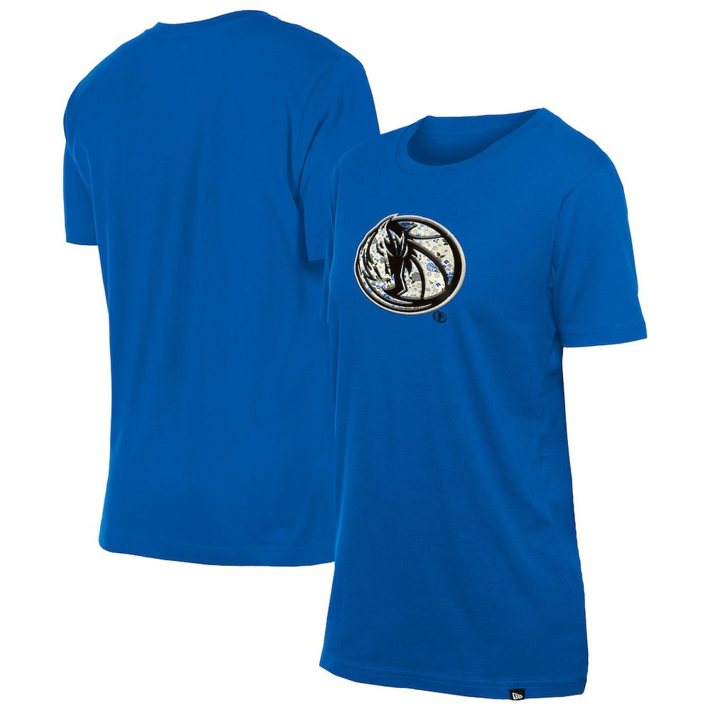 Dallas Mavericks Women's Glam Game Flower T-Shirt sale - Blue | New Era sale