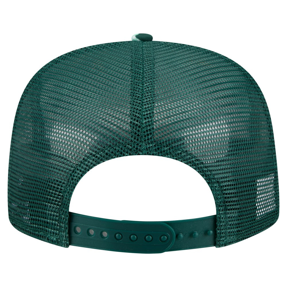 Athletics Adventure Pattern Golfer Trucker Snapback Hat - Green | New Era