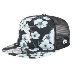 Chicago White Sox Adventure Pattern Golfer Trucker Snapback Hat - Black | New Era