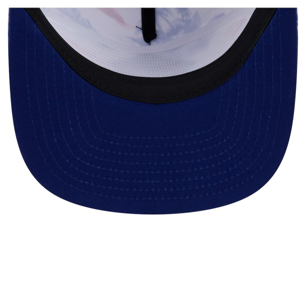 Texas Rangers Printed Island Golfer Snapback Hat - White | New Era