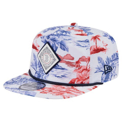 Boston Red Sox Printed Island Golfer Snapback Hat - White | New Era