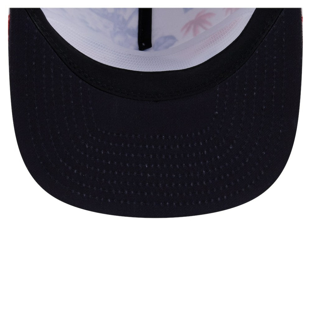 Boston Red Sox Printed Island Golfer Snapback Hat - White | New Era