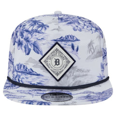 Detroit Tigers Printed Island Golfer Snapback Hat - White | New Era