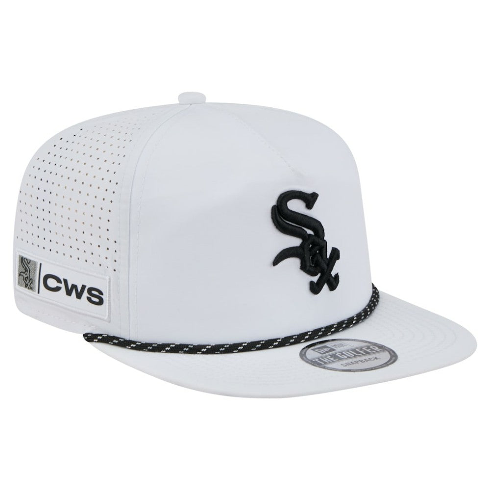 Chicago White Sox Perforated Golfer Snapback Hat - White | New Era