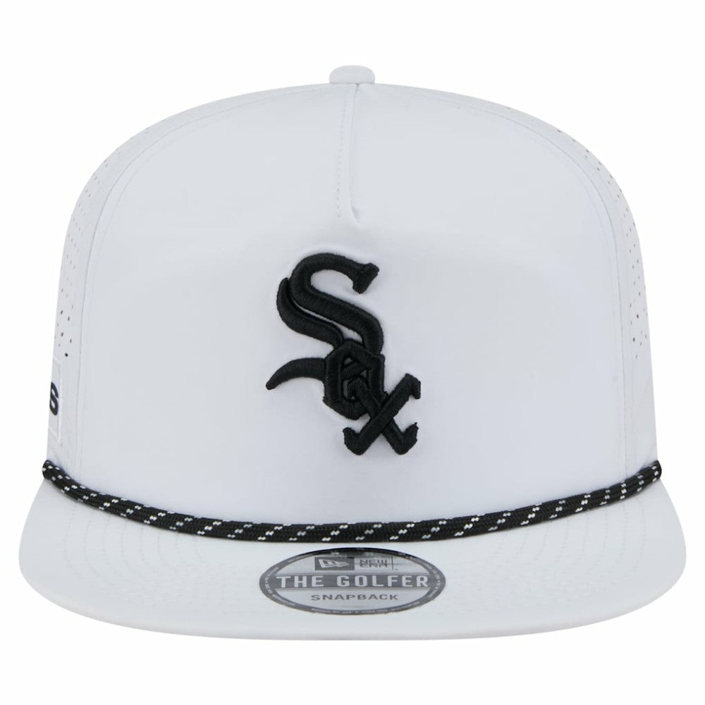 Chicago White Sox Perforated Golfer Snapback Hat - White | New Era