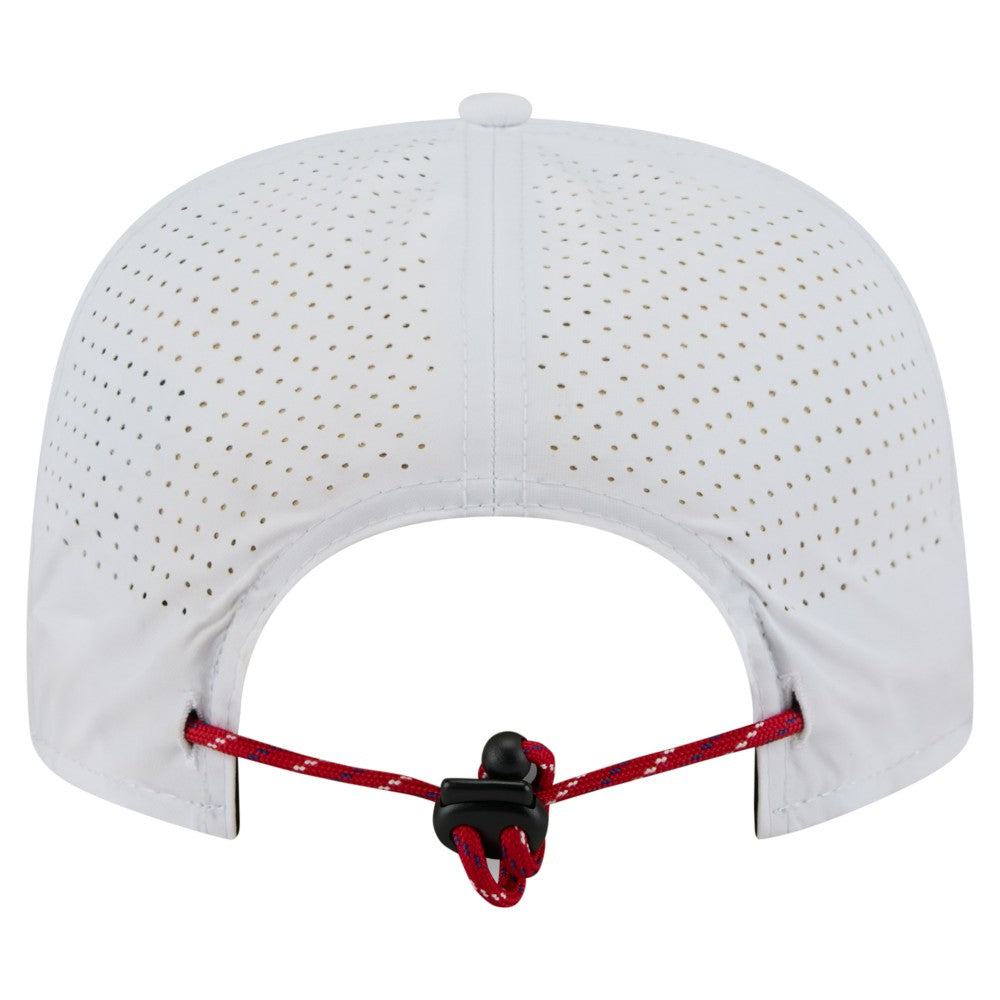 Los Angeles Angels Perforated Golfer Snapback Hat - White | New Era