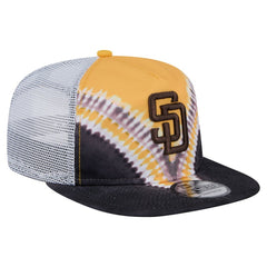San Diego Padres Tie-Dye Golfer Trucker Adjustable Hat | New Era