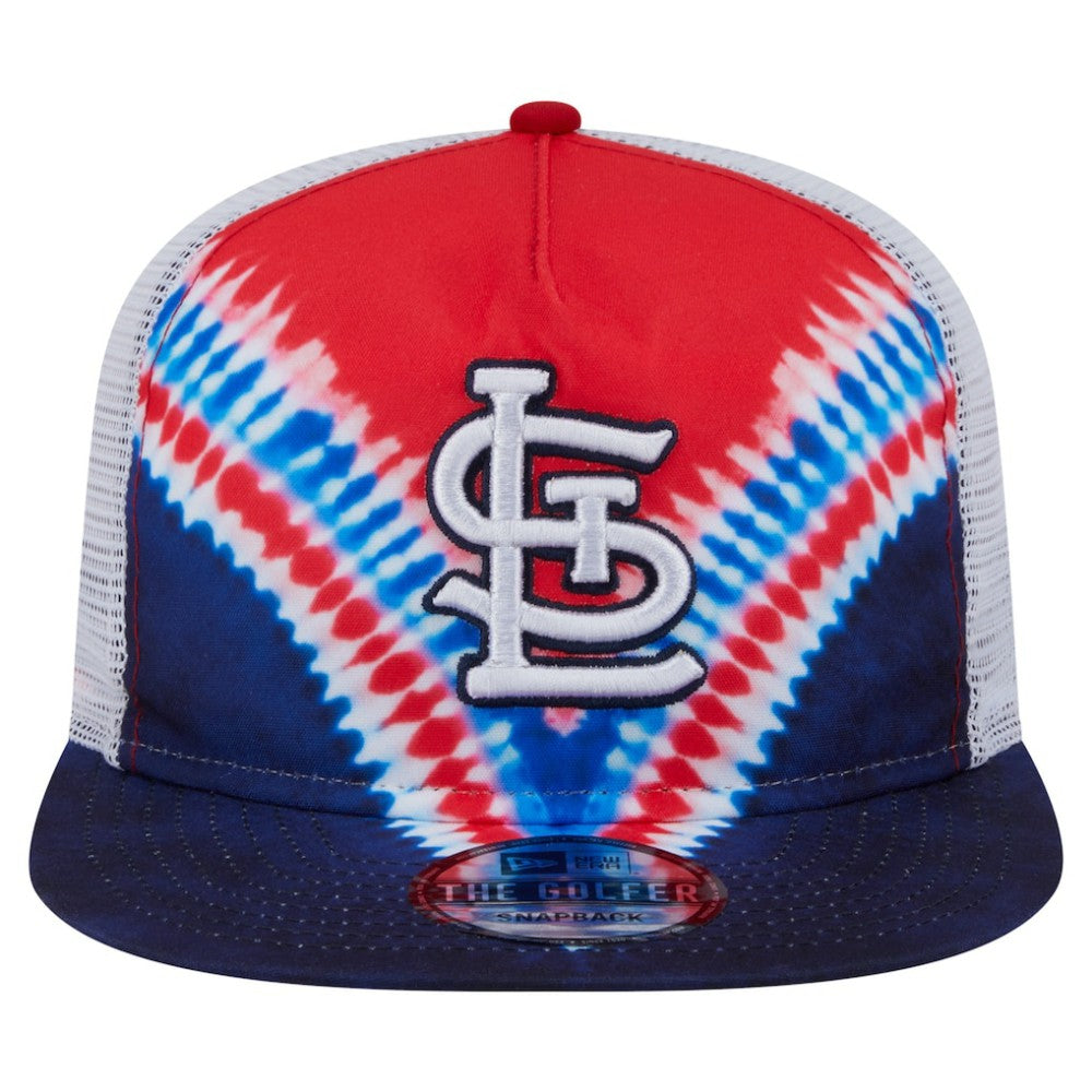 St. Louis Cardinals Tie-Dye Golfer Trucker Adjustable Hat | New Era