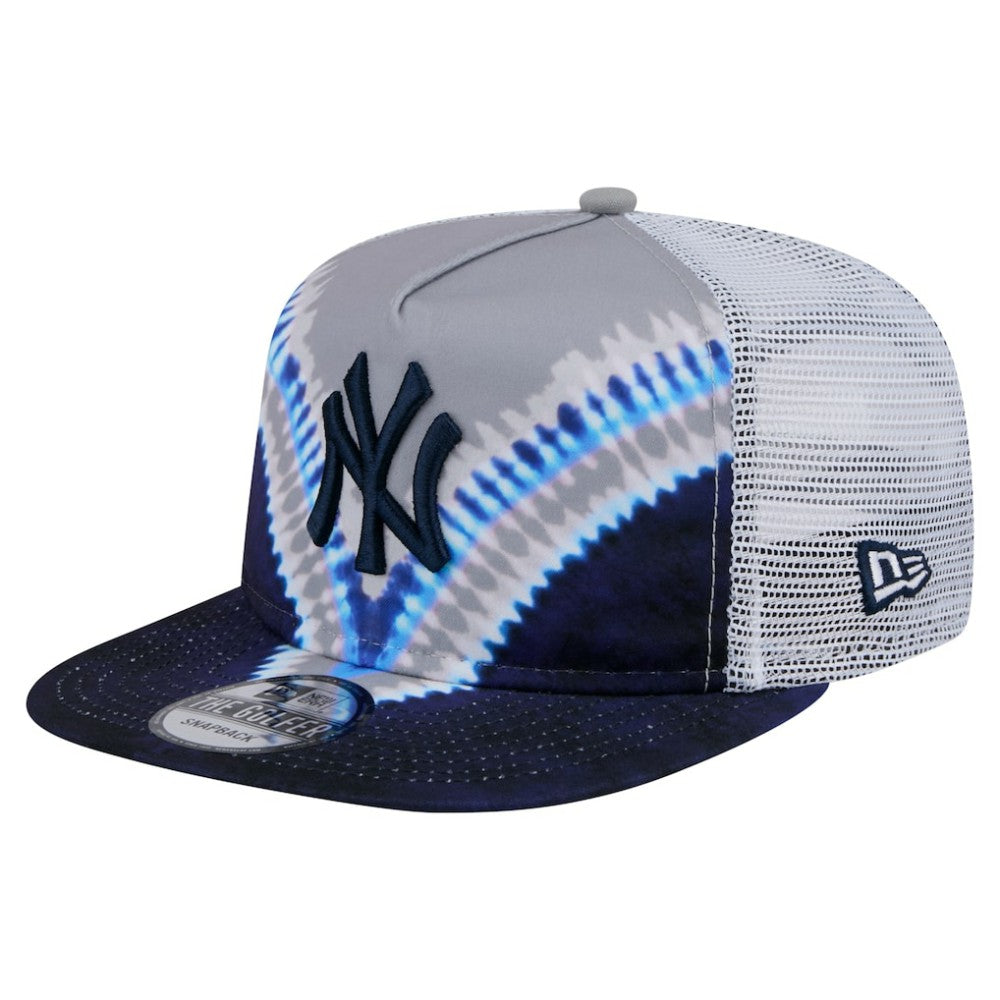 New York Yankees Tie-Dye Golfer Trucker Adjustable Hat | New Era