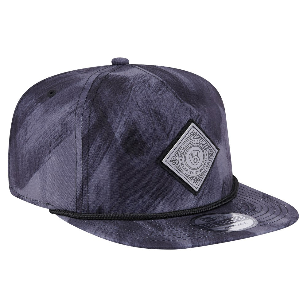 Milwaukee Brewers Printed Golfer Snapback Hat - Navy | New Era