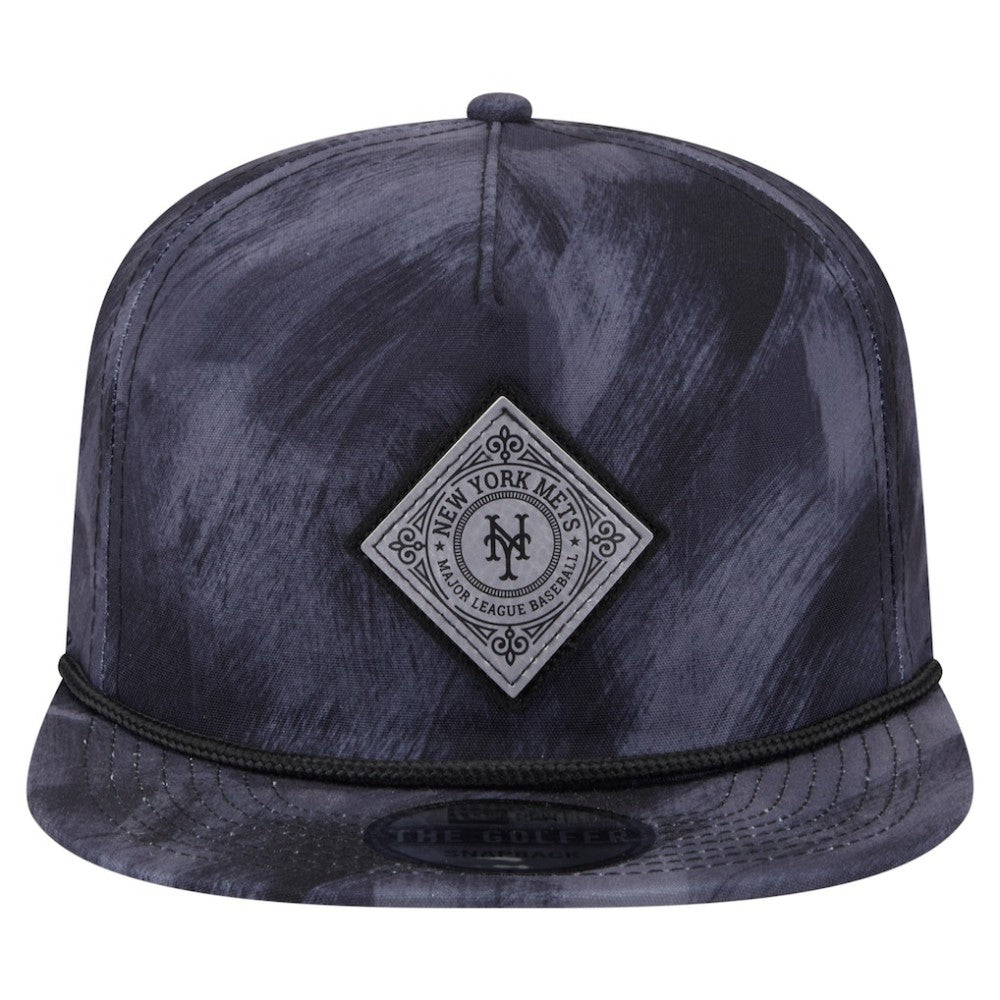 New York Mets Printed Golfer Snapback Hat - Navy | New Era