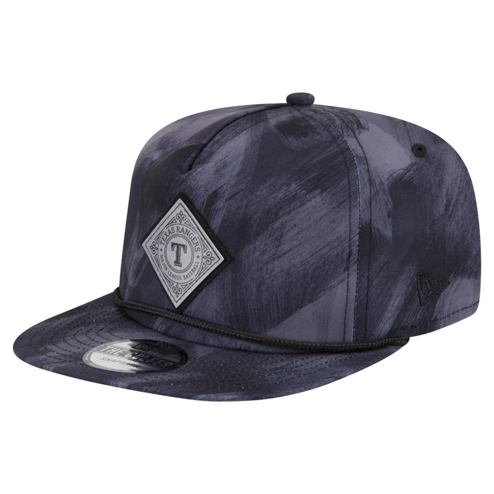 Texas Rangers Printed Golfer Snapback Hat - Navy | New Era
