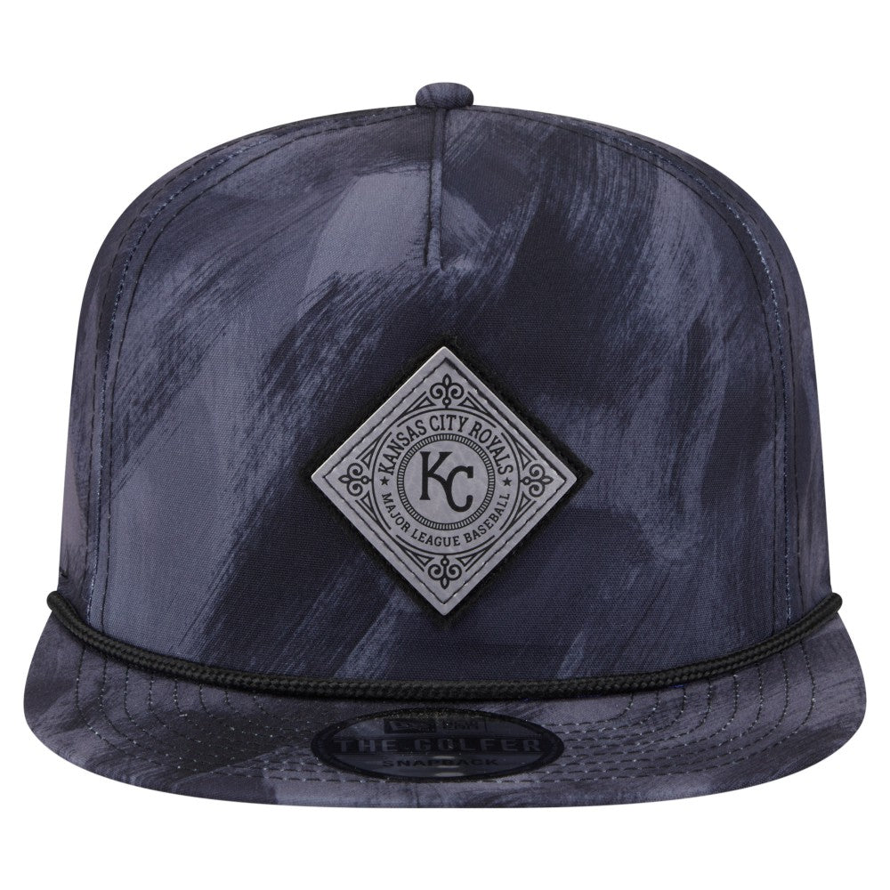 Kansas City Royals Printed Golfer Snapback Hat - Navy | New Era