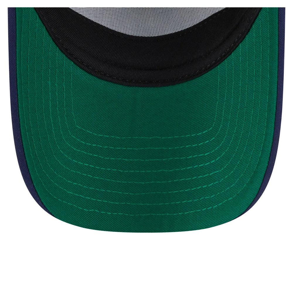 Milwaukee Brewers Distressed 9FORTY A-Frame Adjustable Trucker Hat - White | New Era