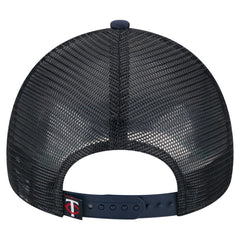 Minnesota Twins Distressed 9FORTY A-Frame Adjustable Trucker Hat - White/Navy | New Era