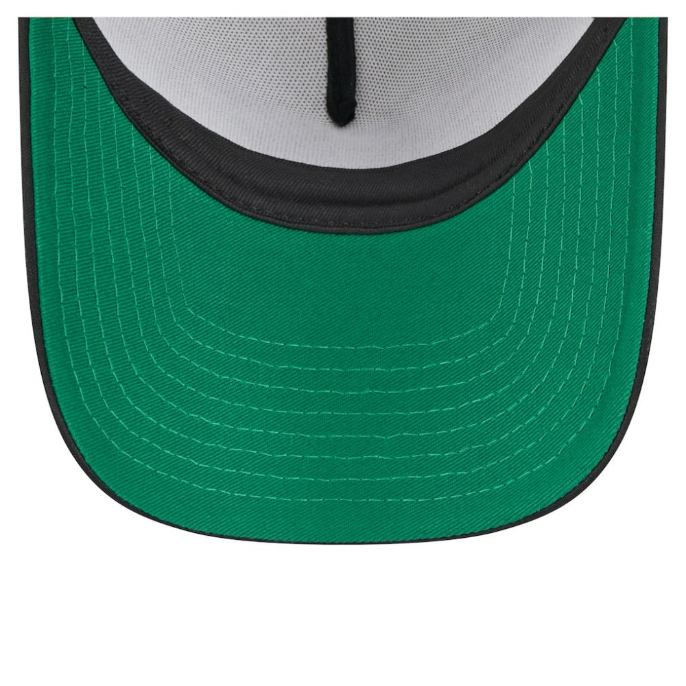 San Francisco Giants Distressed 9FORTY A-Frame Adjustable Trucker Hat - Black | New Era