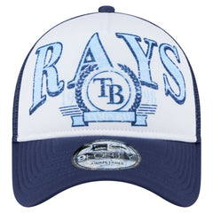Tampa Bay Rays Distressed 9FORTY A-Frame Adjustable Trucker Hat - Navy | New Era