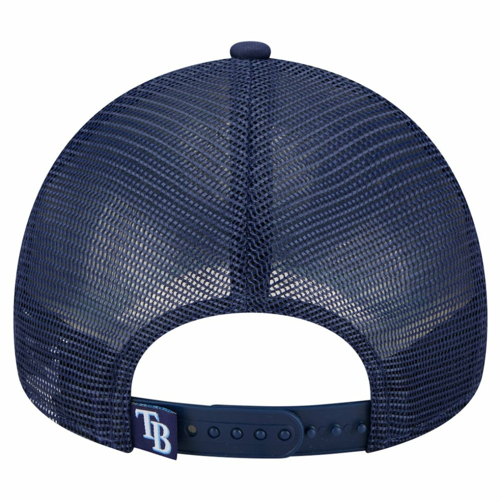 Tampa Bay Rays Distressed 9FORTY A-Frame Adjustable Trucker Hat - Navy | New Era