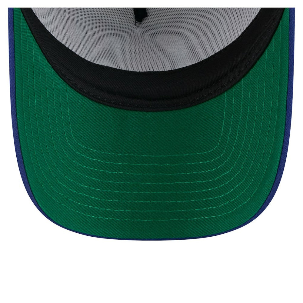 Texas Rangers Trucker A-Frame 9FORTY Adjustable Hat - White/Royal | New Era