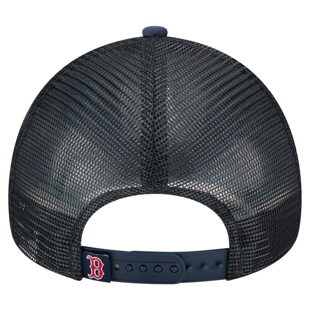 Boston Red Sox Distressed 9FORTY A-Frame Adjustable Trucker Hat - Navy | New Era