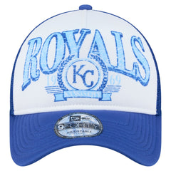 Kansas City Royals Distressed 9FORTY A-Frame Adjustable Trucker Hat - Royal | New Era