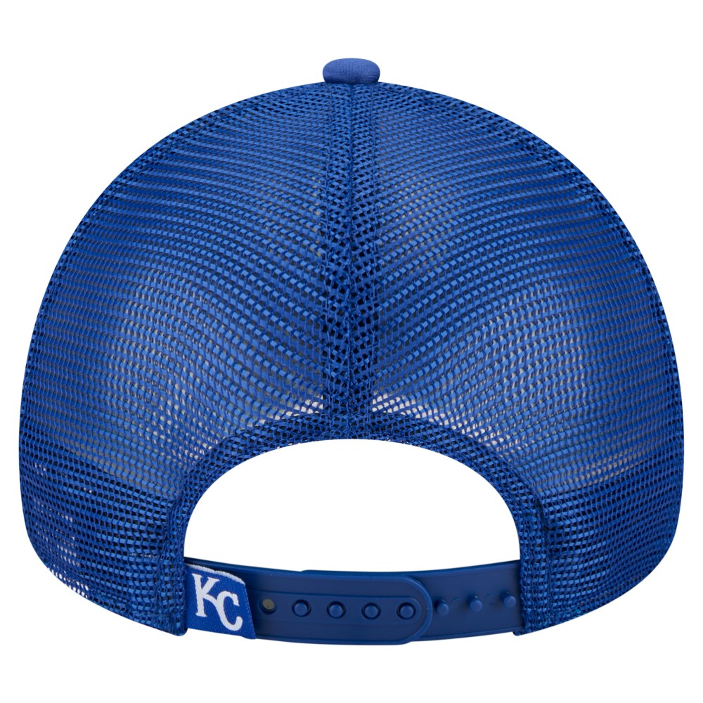 Kansas City Royals Distressed 9FORTY A-Frame Adjustable Trucker Hat - Royal | New Era