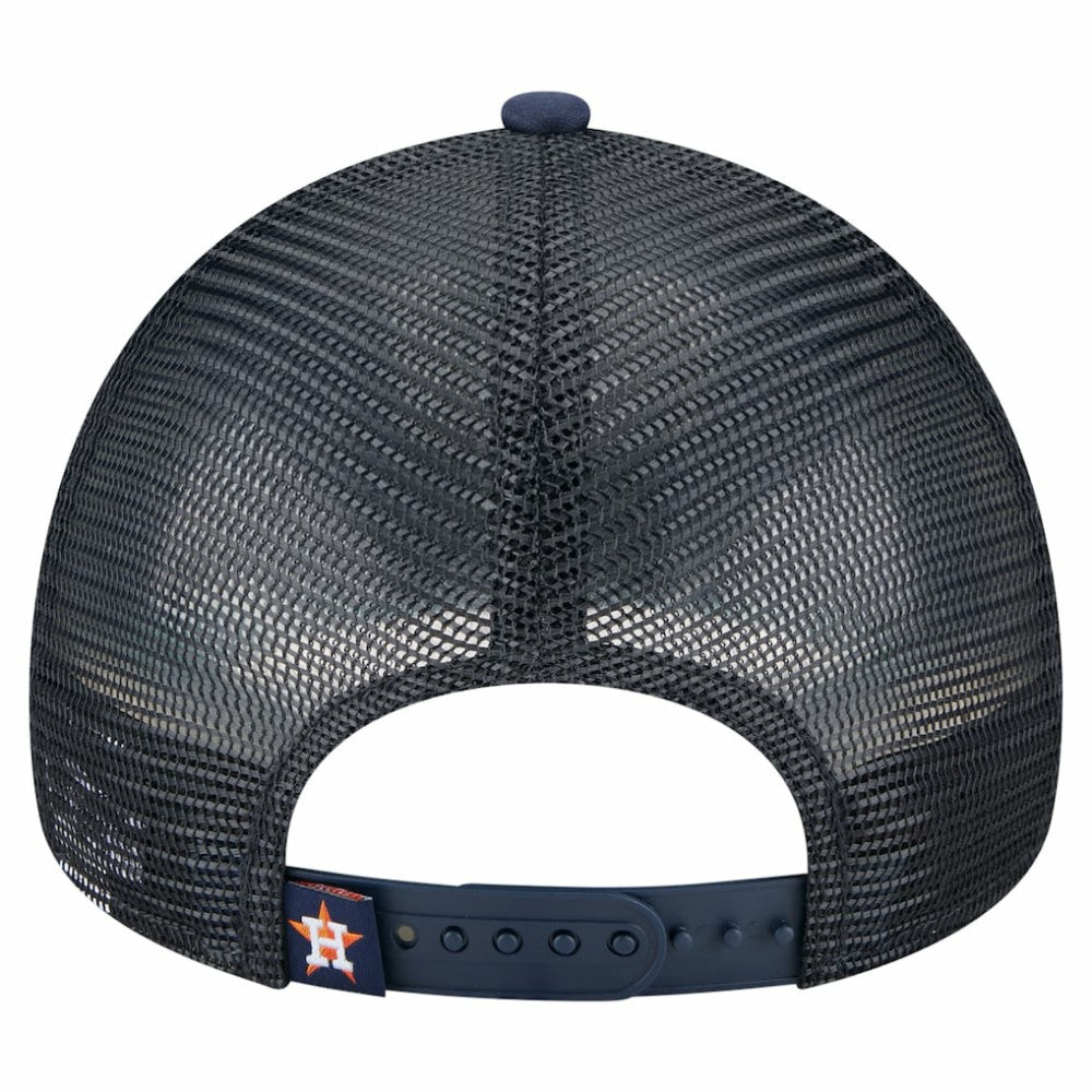 Houston Astros Distressed 9FORTY A-Frame Adjustable Trucker Hat - Navy | New Era