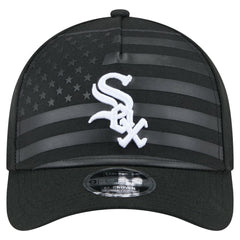 Chicago White Sox American Flag 9FORTY M-Crown A-Frame Adjustable Hat - Black | New Era