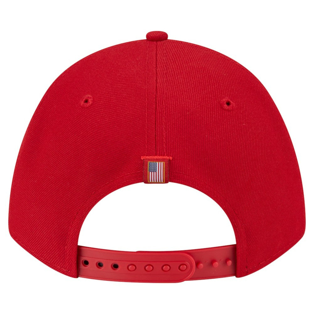 Philadelphia Phillies American Flag 9FORTY M-Crown A-Frame Adjustable Hat - Red | New Era