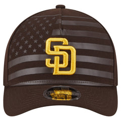 San Diego Padres American Flag 9FORTY M-Crown A-Frame Adjustable Hat - Brown | New Era