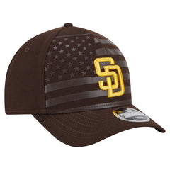 San Diego Padres American Flag 9FORTY M-Crown A-Frame Adjustable Hat - Brown | New Era