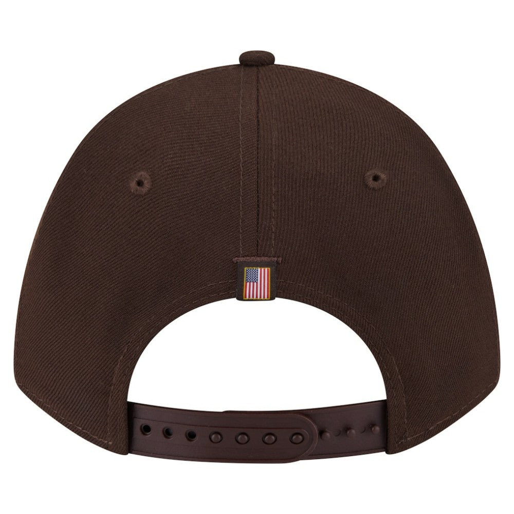 San Diego Padres American Flag 9FORTY M-Crown A-Frame Adjustable Hat - Brown | New Era