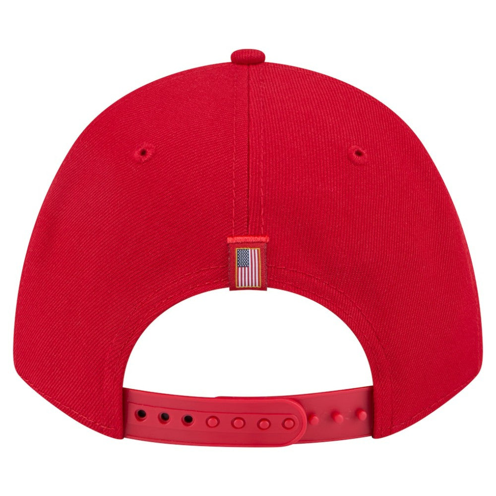 St. Louis Cardinals American Flag 9FORTY M-Crown A-Frame Adjustable Hat - Red | New Era