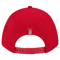 St. Louis Cardinals American Flag 9FORTY M-Crown A-Frame Adjustable Hat - Red | New Era