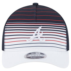 Atlanta Braves Gradient 9FORTY M-Crown Adjustable Hat - Navy | New Era