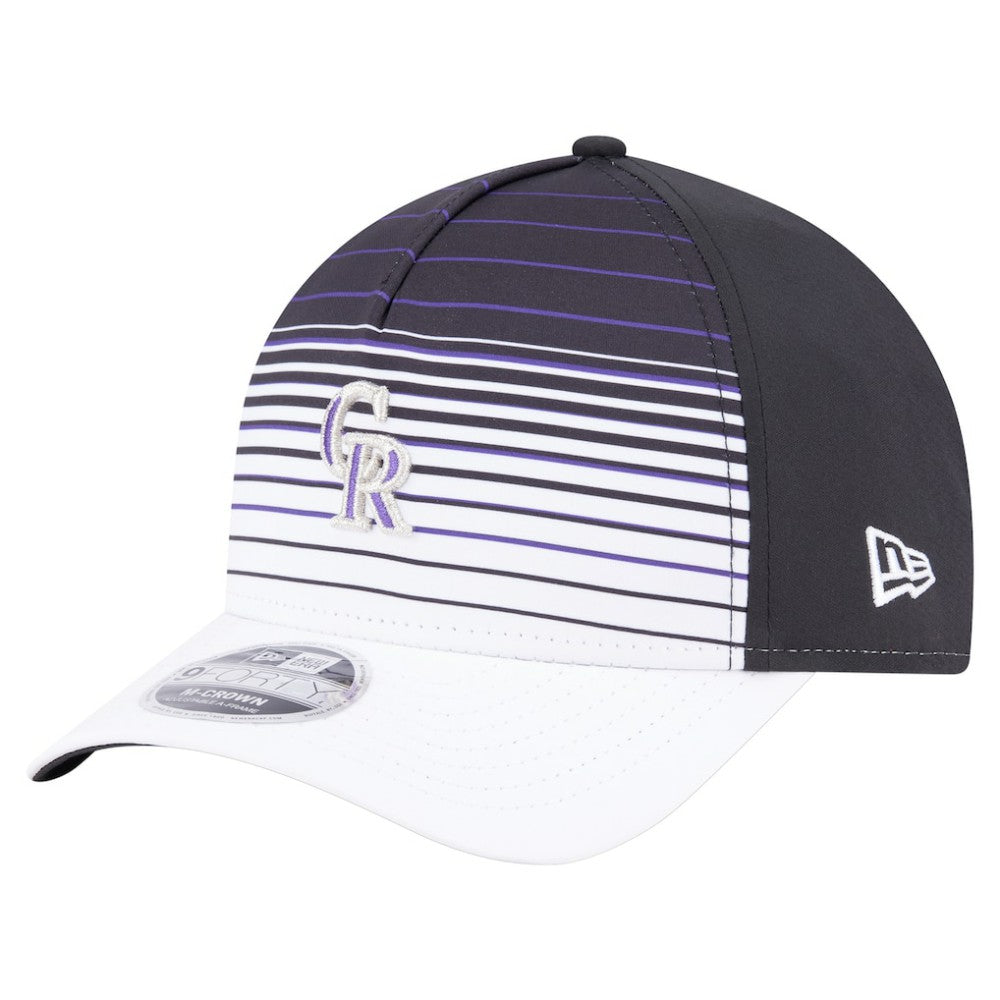 Colorado Rockies Gradient 9FORTY M-Crown Adjustable Hat - Black | New Era