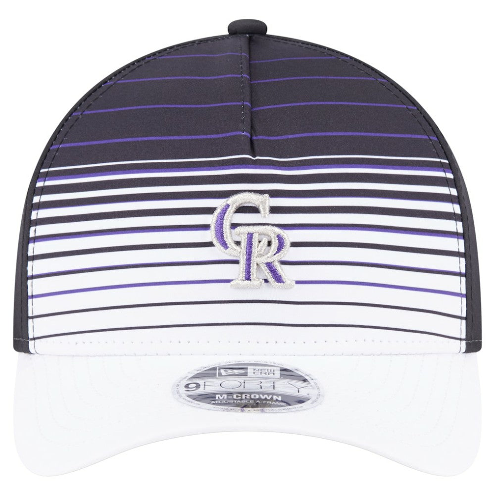 Colorado Rockies Gradient 9FORTY M-Crown Adjustable Hat - Black | New Era